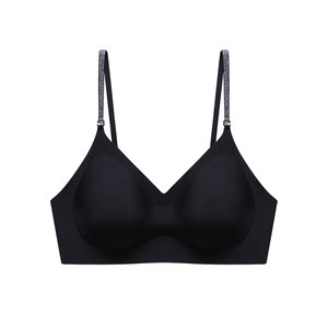 
Perfect memory beautiful back bra for women large u invisible seamless backless halterneck spaghetti straps suspenders small chest push-up bra