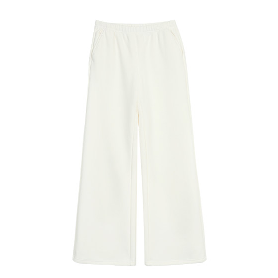 
pusumede Relaxed and loose-fitting sports casual sweatpants for women, soft and waxy slimming wide-leg straight trousers