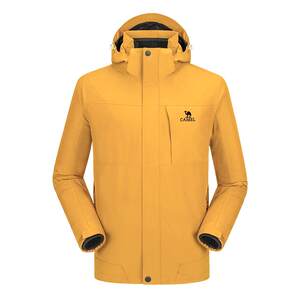 
Camel Outdoor Millet Yellow Jacket Women's Three-in-One Jacket Men's Three-proof Windproof and Waterproof Travel Mountaineering Suit