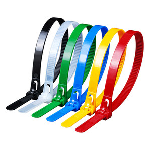 Coco -pine nylon band -stained color buckle plastic buckle strong bundle wire tie removable and reusable use