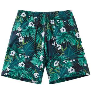 Beach pants men can launch, water -dried wide loose, large size swimming trunks men's defense embarrassing hot spring vacation swimming shorts