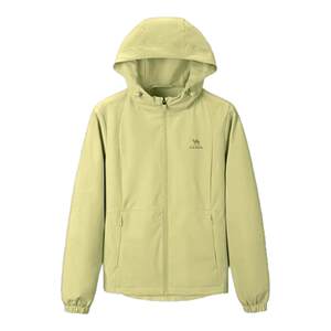 
Camel waterproof jacket sports three-proof soft shell jacket for men and women plus velvet single-layer outdoor windproof mountaineering clothing