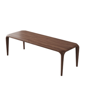 
South American walnut solid wood desk tea table integrated modern simple home living room office log mortise and tenon tea table