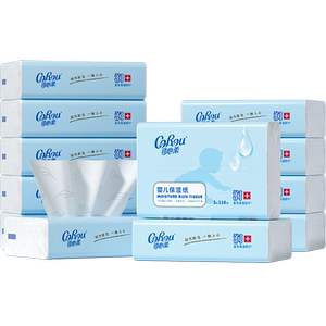 Kexinrou V9 baby paper towel newborn baby dedicated Yun soft towel 110 pump 12 packs of mother and baby moisturizing soft paper towel
