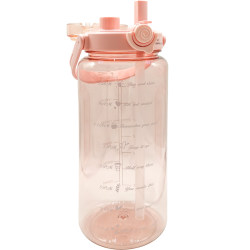 Korean version 2L super large capacity fresh straw plastic water cup