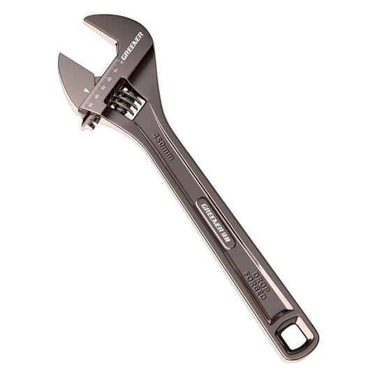 Llave Inglesa Ajustable De 200 Mm - Acero Al Cromo Vanadio, Boca Hasta 24 Mm, Mango Antideslizante