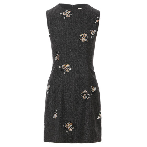 
sincethen Xiaoxiangfeng dress vest dress winter sleeveless a-line skirt winter rich daughter skirt autumn and winter