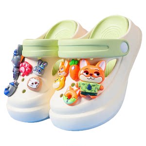 
Zootopia Children's Croc Shoes Boys' Slippers Cartoon Summer New Girl Baby Soft Bottom Anti-Slip Sandals