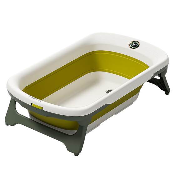 Taoqibaby baby bathtub large can fold the bathtubs new children, young children, baby sitting in a bath barrel
