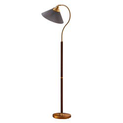 Retro Stojací Lampa Obývací Pokoj Ložnice Postel Americká Lehká Luxusní Středověké Kreativní Skládané Masivní Dřevo Stolní Lampa Pokročilého Designu