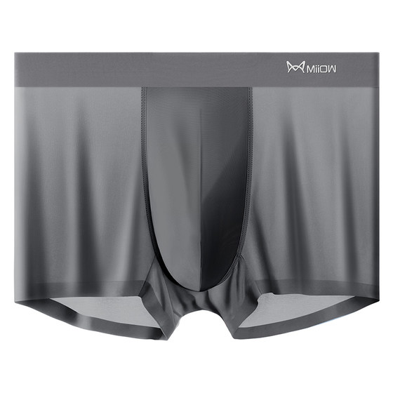 
Catman Men's Underwear Ice Silk 2026 New Boxer Briefs Summer Thin Breathable Men's Boxer Briefs Large Size Shorts