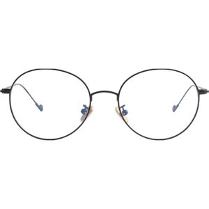 Ultra -pure titanium glasses frame female can be equipped with near -visual glasses with a degree of round eye sheets, astigmatism, big face anti -blue light discoloration