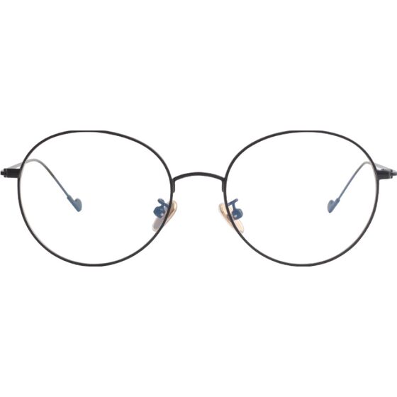 Ultra -pure titanium glasses frame female can be equipped with near -visual glasses with a degree of round eye sheets, astigmatism, big face anti -blue light discoloration