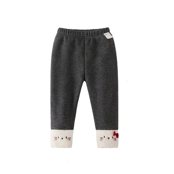 
[Antibacterial Far Infrared] Girls Autumn and Winter Leggings Children's Winter Clothes Baby Velvet Thickened Casual Pants Children's Pants