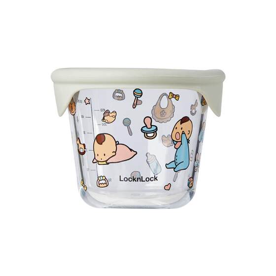 
LOCK&LOCK complementary food box glass steamed egg bowl baby food bowl baby special storage tool steamable tableware