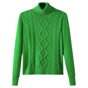 
Trunk neck short sweater for women thickened warm winter 2025 new small sweater slim fitted base shirt