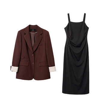 
Blue language large size women's clothing elegant style suit