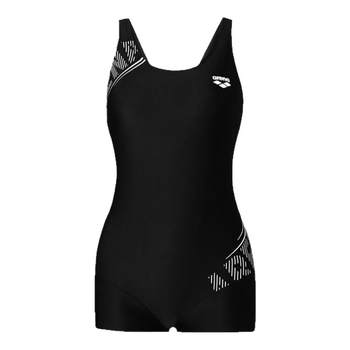 arena Arena fitness series belly-covering slimming one-piece sleeveless boxer swimsuit women's hot spring swimsuit