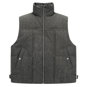 
[Same style in shopping malls] PEACEBIRD Men's Stand Collar Down Vest New 90 White Duck Down Vest B1AGF4B23