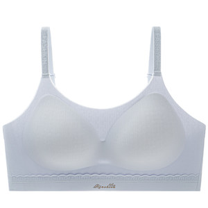 
Exquisite lace underwear for women, fresh, light-colored, girly style, seamless, versatile, wire-free, comfortable bra