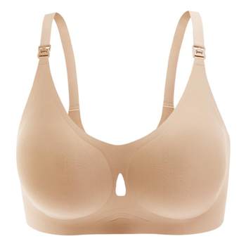 Yumachi Pregnant Women's Breastfeeding Bra Small Water Drops Anti-Sagging Gathering Postpartum Breastfeeding Pregnancy Special 7A Class Antibacterial Bra