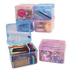 Card storage box transparent dustproof storage box with lid