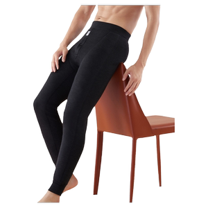 
HLA/Hailan Home Men's Young Thickened Lamb Fur Front Tablet Large Down Knee Pad Winter Cold-proof Comfortable Warm Pants