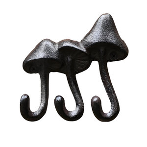 
Cast iron hook cross-border European decoration retro iron garden animal pendant coat and hat mushroom hook elephant wall hanging