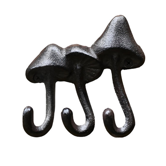 
Cast iron hook cross-border European decoration retro iron garden animal pendant coat and hat mushroom hook elephant wall hanging