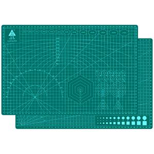 Huanmei A3 cutting pads large handmade set A2 desktop stereotype students with painting artwork work PVC hand account green soft table cushion A4 model anti -cutting double -sided carving size DIY
