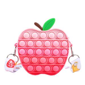 Children's small bag new 2025 mini crossbody bag girl cute unzipped silicone toy backpack pinch