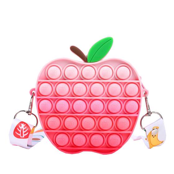 Children's small bag new 2025 mini crossbody bag girl cute unzipped silicone toy backpack pinch