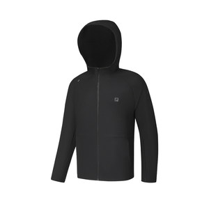 FILA official men's knitted hooded jacket 2024 autumn new fitness sports sunscreen basis top
