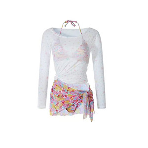 
Hot girl swimsuit female bikini push-up split triangle seaside vacation stunning high-end cover-up sun protection sexy hot spring