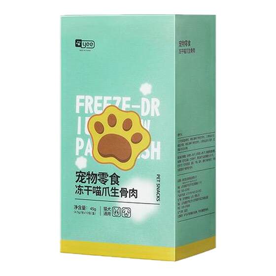 Yee large freeze-dried cat snacks, raw bone meat cakes, mooncakes, cat claw cakes, teeth grinding nutrition, fattening dogs, cat food snacks
