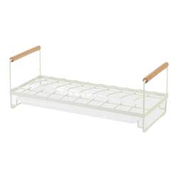 Portable, easy-to-handle, with water tray, rust-resistant dish rack