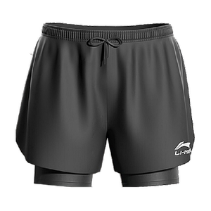 Li Ning swim trunks men's long 5-centp pants for adults' new swimming trunks soaked in hot spring double-layer anti-embarrassing beach pants to make you look thin