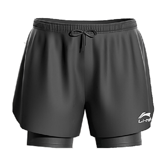 Li Ning swim trunks men's long 5-centp pants for adults' new swimming trunks soaked in hot spring double-layer anti-embarrassing beach pants to make you look thin