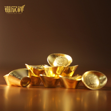 Медь Xinxiang сплав эмуляция золото и серебро Юаньбао Небольшой маятник дом декоративные изделия гостиная