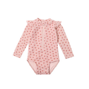 
Quincy Mae children's swimsuit girls boys one-piece swimsuit baby swimsuit quick-drying cute printed swimsuit