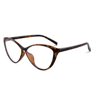 Mingdai women's fashionable and personalized ultra-light tr leopard print glasses