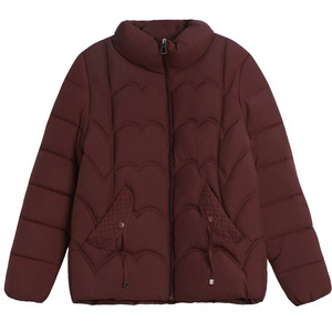 
Middle-aged mother's stand-up collar down cotton coat for women 2025 new winter fashionable cotton coat to prevent cold and warm cotton jacket