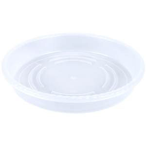 Round tray transparent plastic resin water disk thickened large ceramic flower pot base water storage tray flower pot bottom support
