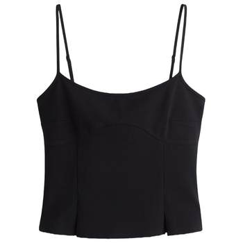 HM Women's Vest 2025 Autumn New Fashion Fashion Simple Temperature and Exquisite Casual Sling Shirt 1293199