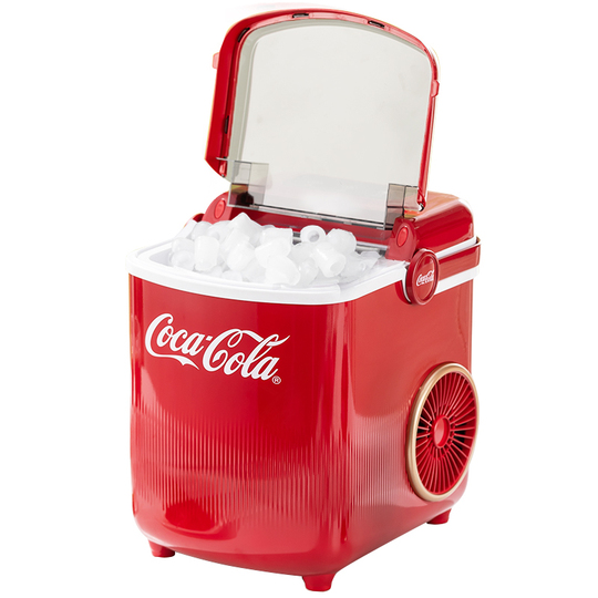Macchina Ghiaccio Salco Coca Cola - Ice Maker Retrò Da 10kg/giorno Con 2 Dimensioni Cubetti - Foto 6