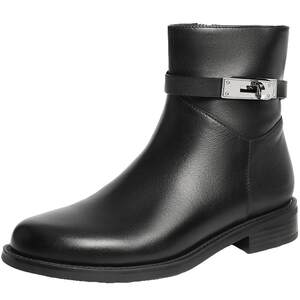 
Belle women's boots genuine leather commuter fashion boots winter new thick heel slim boots suede mid-calf short boots 3QF48DD5