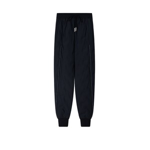 
Bailuyu thickened warm drawstring down pants winter casual sports versatile high-waisted duck down-filled nine-point pants for women