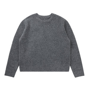 VMCL lazy cleanfit glutinous rice velvet commuter round neck wool sweater knitted sweater for men and women vermicell
