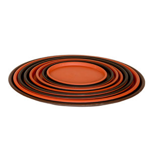 
Thickened tray oval resin base bonsai water-connected Pangu style bottom pad special oval flower pot tray