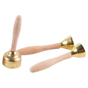 Touching the Bell Copper Bell Bell Olff Paturing Mats' Professional Children with a handle with a handle hit the red rope small bell